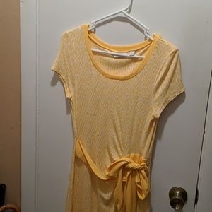 Summer yellow cotton dress